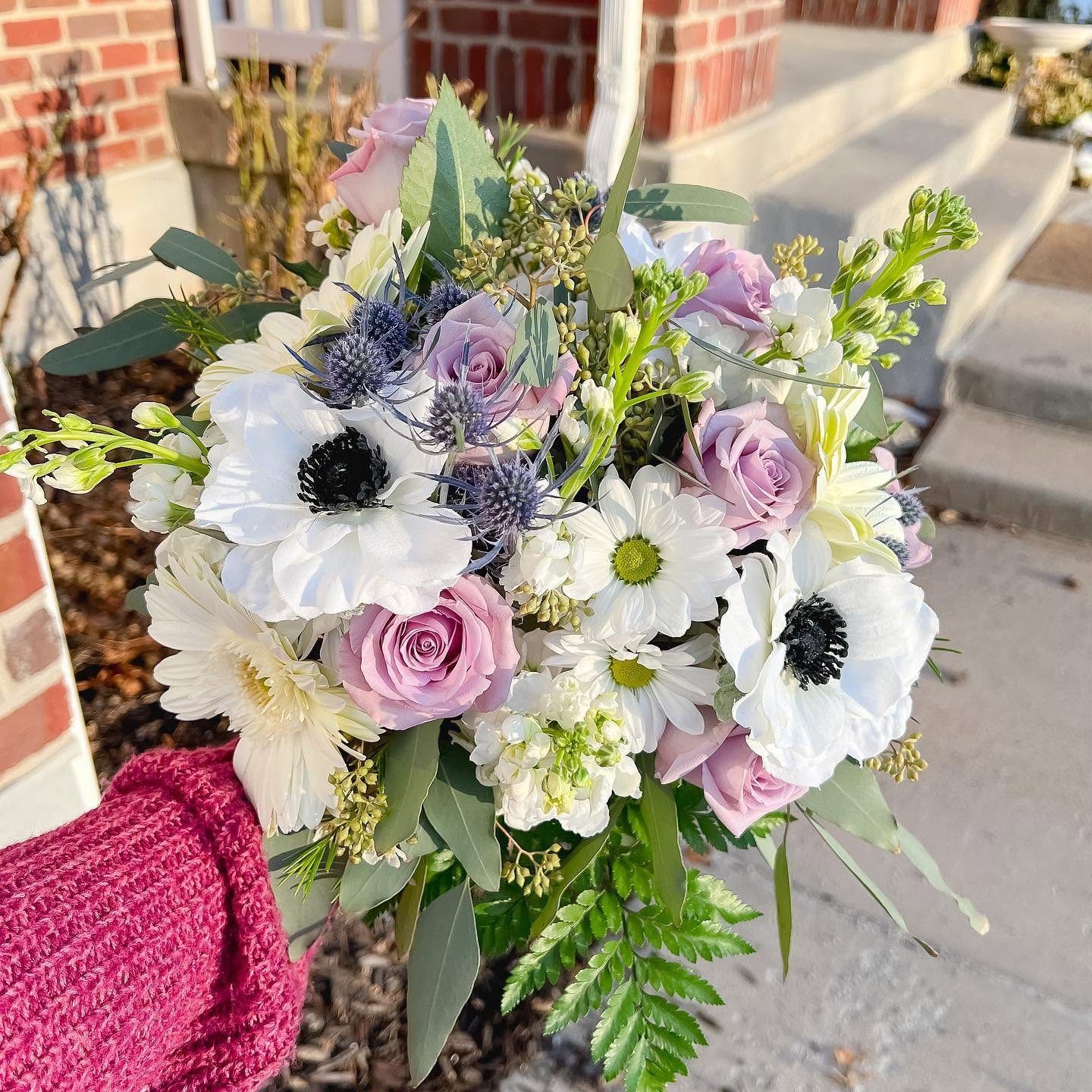 Anemone lavender bouquet