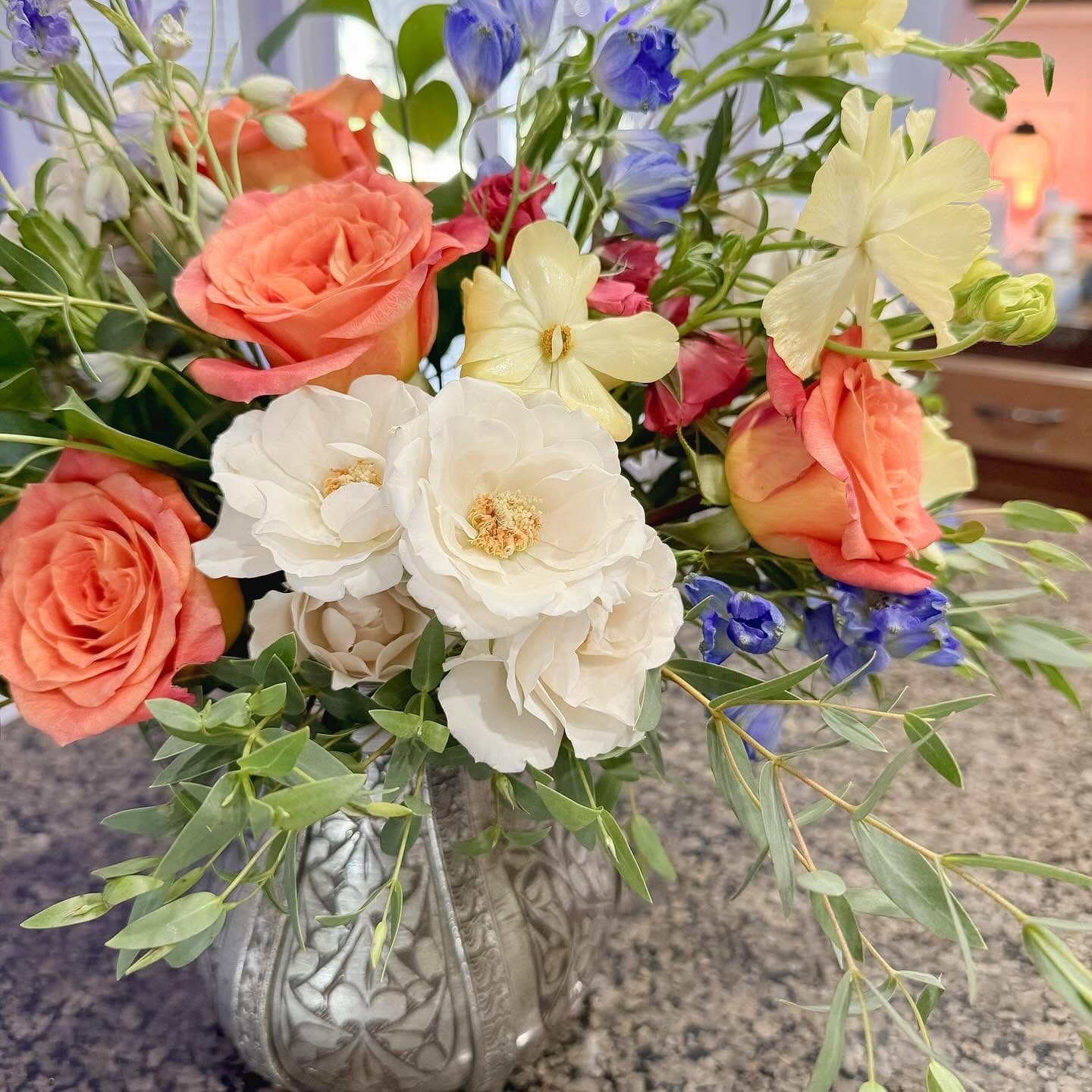 Peach garden arrangement