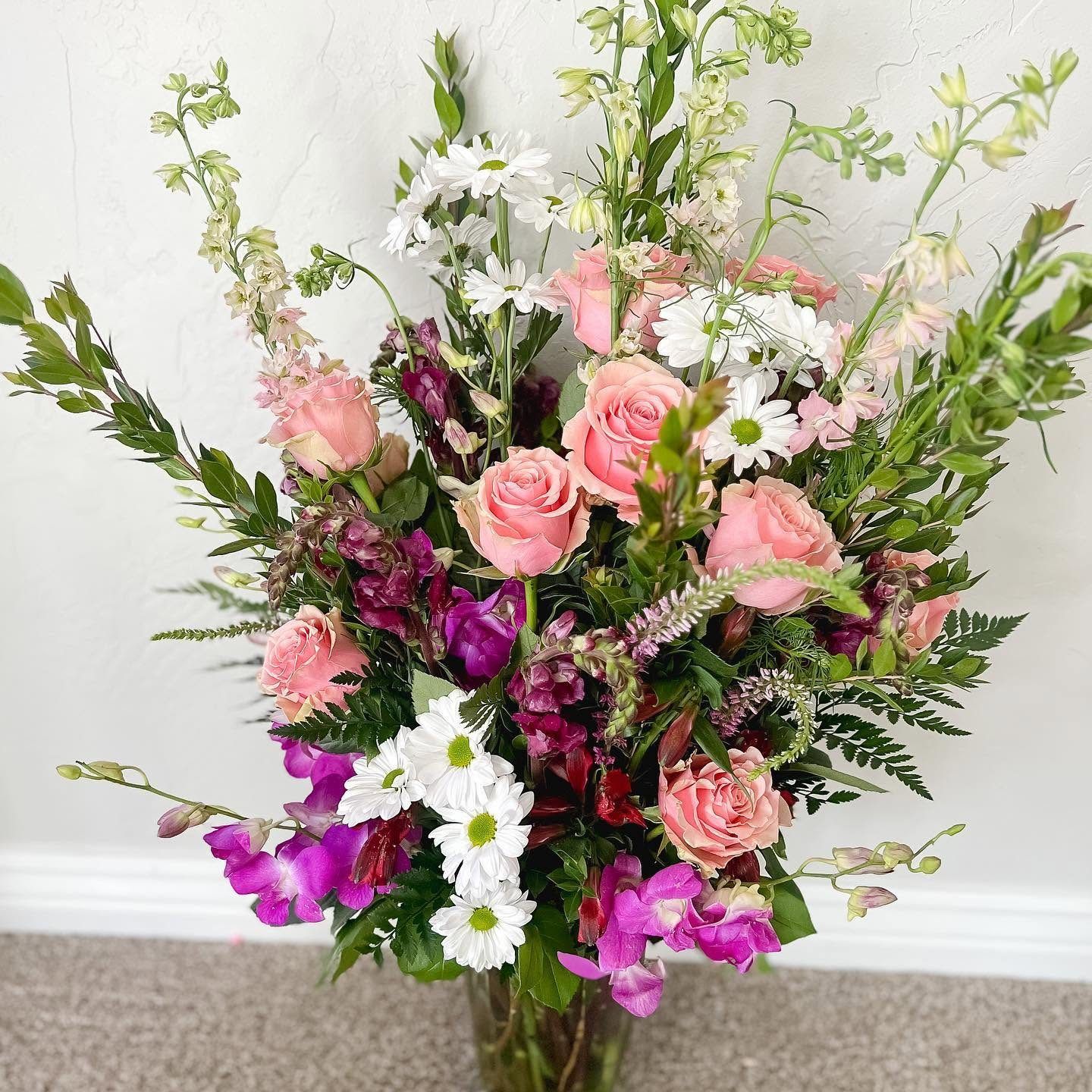 Tall garden arrangement
